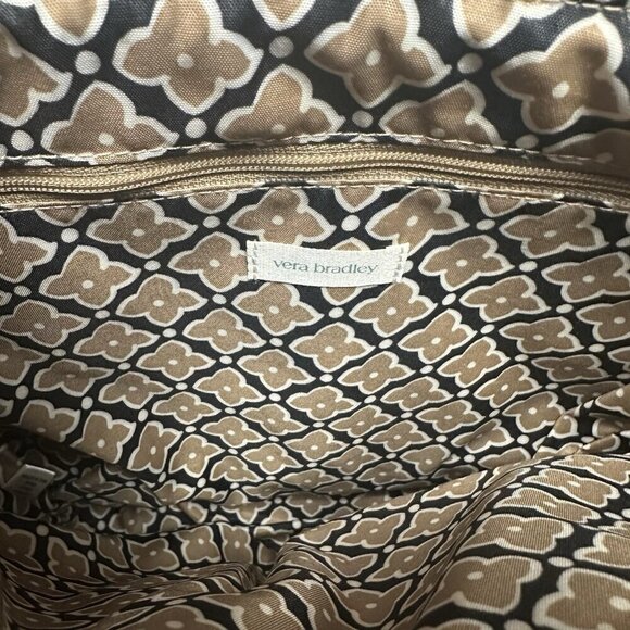 Vera Bradley Slouchy Bucket Shoulder Bag Tiger Eye Brown NWT - Picture 3 of 5